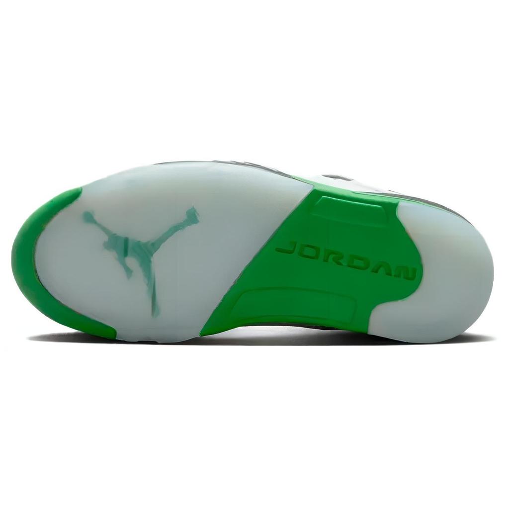 Air Jordan 5 Retro Lucky Green Women Sneakers White Black Ice-Blue DD9336-103