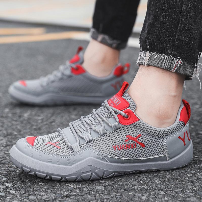 Trendy Brand Men's Shoes Summer Mesh Breathable Casual Sports Shoes Men's Ultra-light Soft-soled Running Trendy Shoes