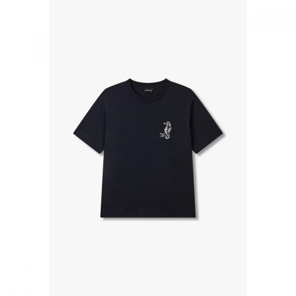 Emporio Armani Men S ShorT Sleeve T ShirT SeahorSe A515126039 S