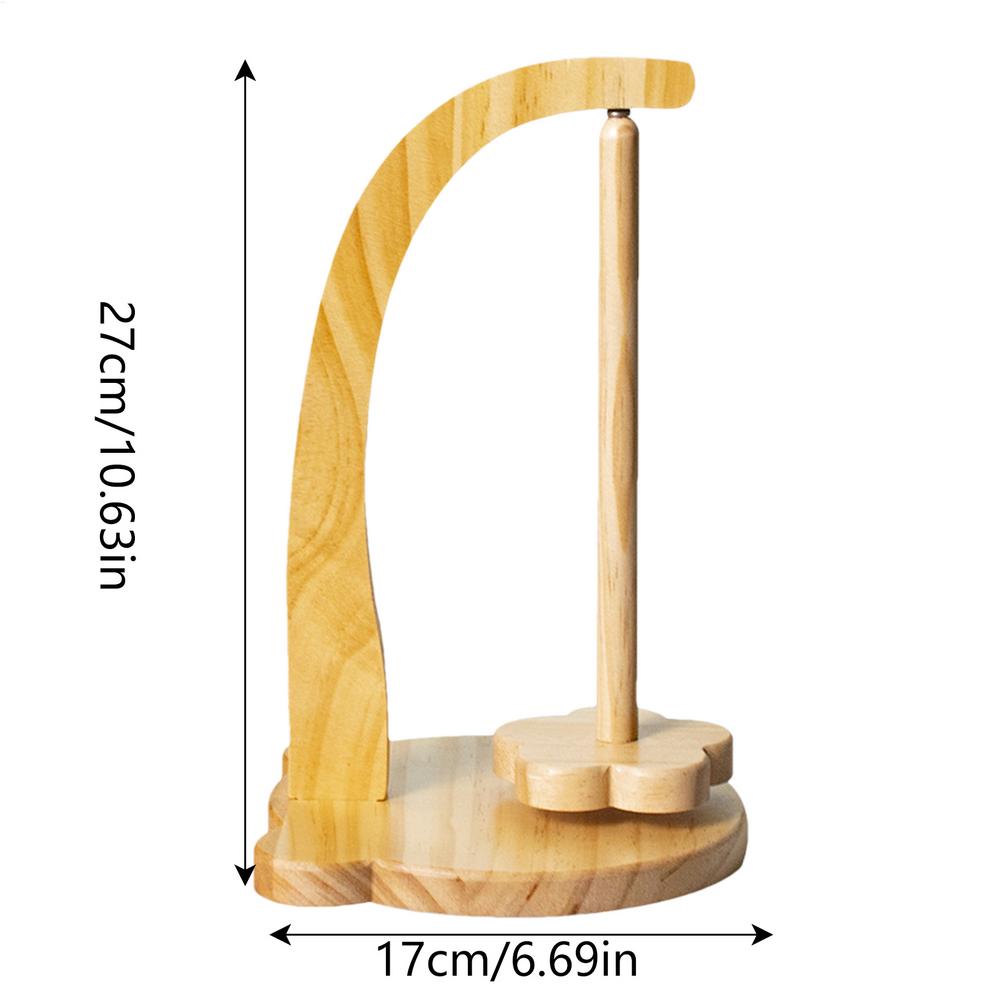 Yarn Holder for Knitting Rotating Magnetic Wooden Yarn Stand Space Saving Yarn Spinner with 320g Bearing Load Lightweight Yarn