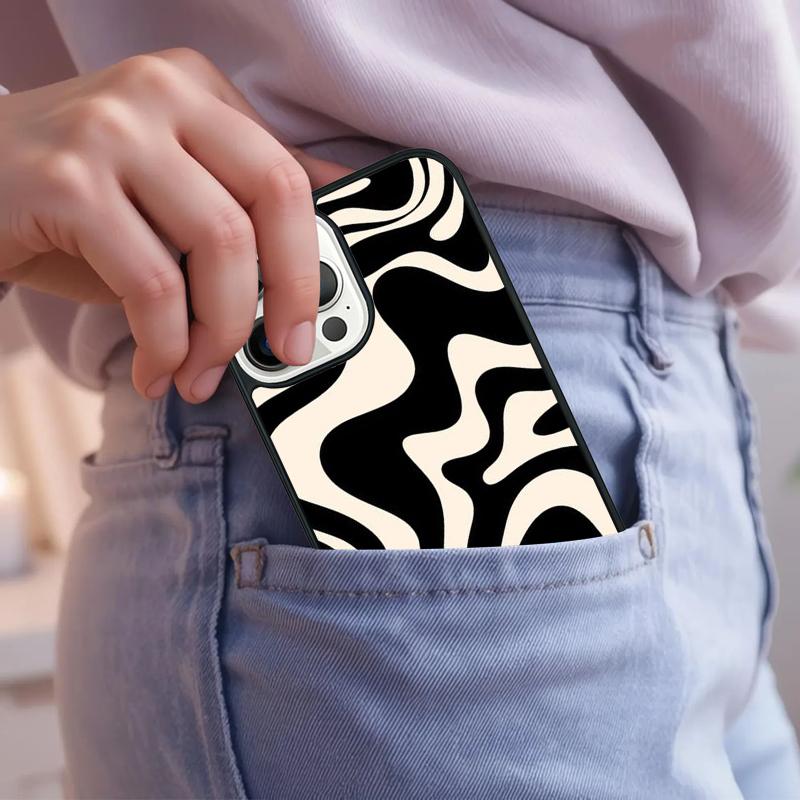 Liquid Swirl Abstract Pattern Phone Case For iPhone 17 Air 15 16e 14 13 Pro Max Coque 12 11 Pro Max PLUS cover
