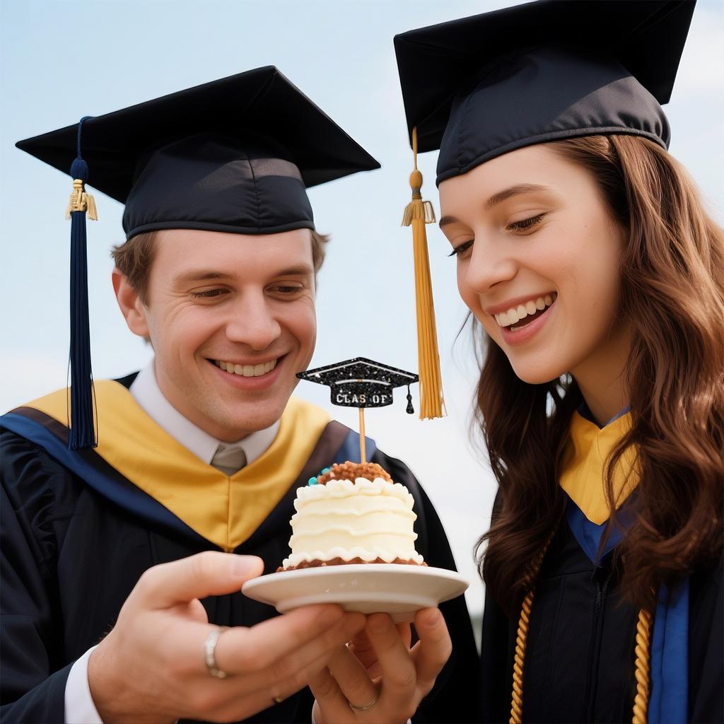 Graduation Cake Decoration, Graduation Cake Decoration, Glitter Design