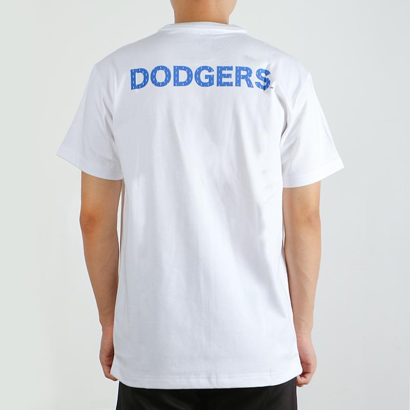 New Era Classic LA Print Summer American Short Sleeve T-Shirt Unisex Tops White 12354508