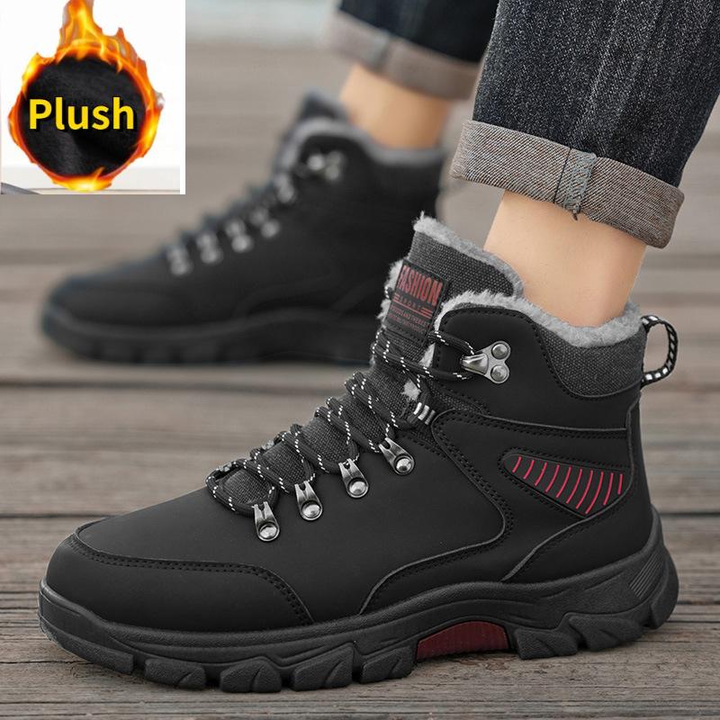 Men Tactical Boots Winter Snow Boots High Quality Hking Shoes Mountaineering Camping Sneakers