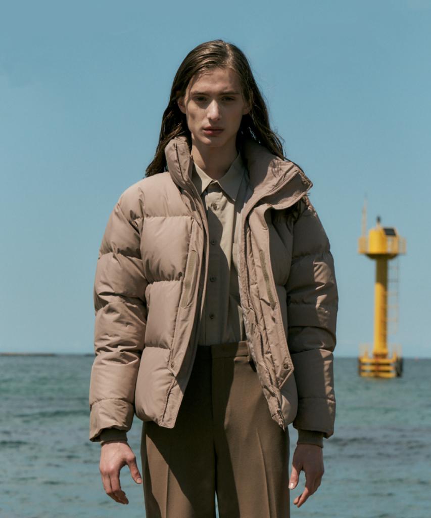 Nonblank Short Puffer Jacket_Light Brown