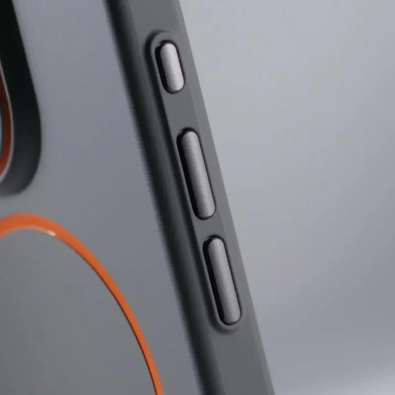 Luxury Matte Skin Hard PC Magsafe Case for iPhone 16 Pro Max 14 15 Plus 12 13 15 Pro Max Wireless Charging Magnetic Cases Cover