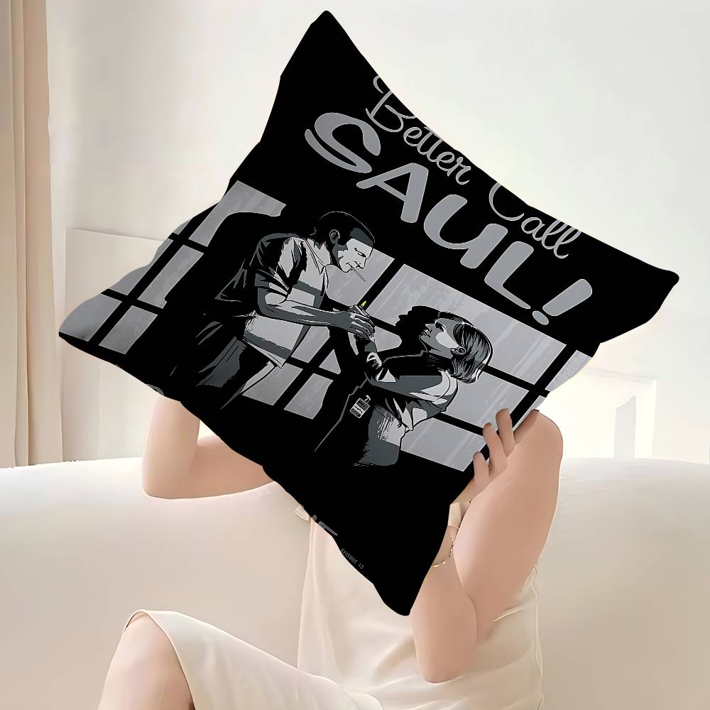 Classic Movie TV Better Call Saul Decorative Room Aesthetics Pillow Case Home Decor Bedroom Sofa Bed Couch Pillow Cover X