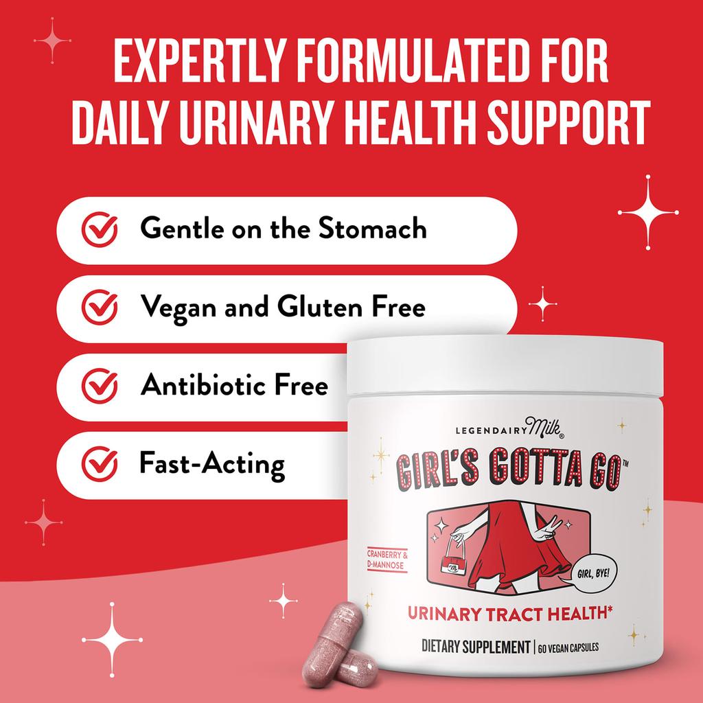 Legendairy Milk, Girl's Gotta Go™, Urinary Tract Health, 60 Veggie Capsules
