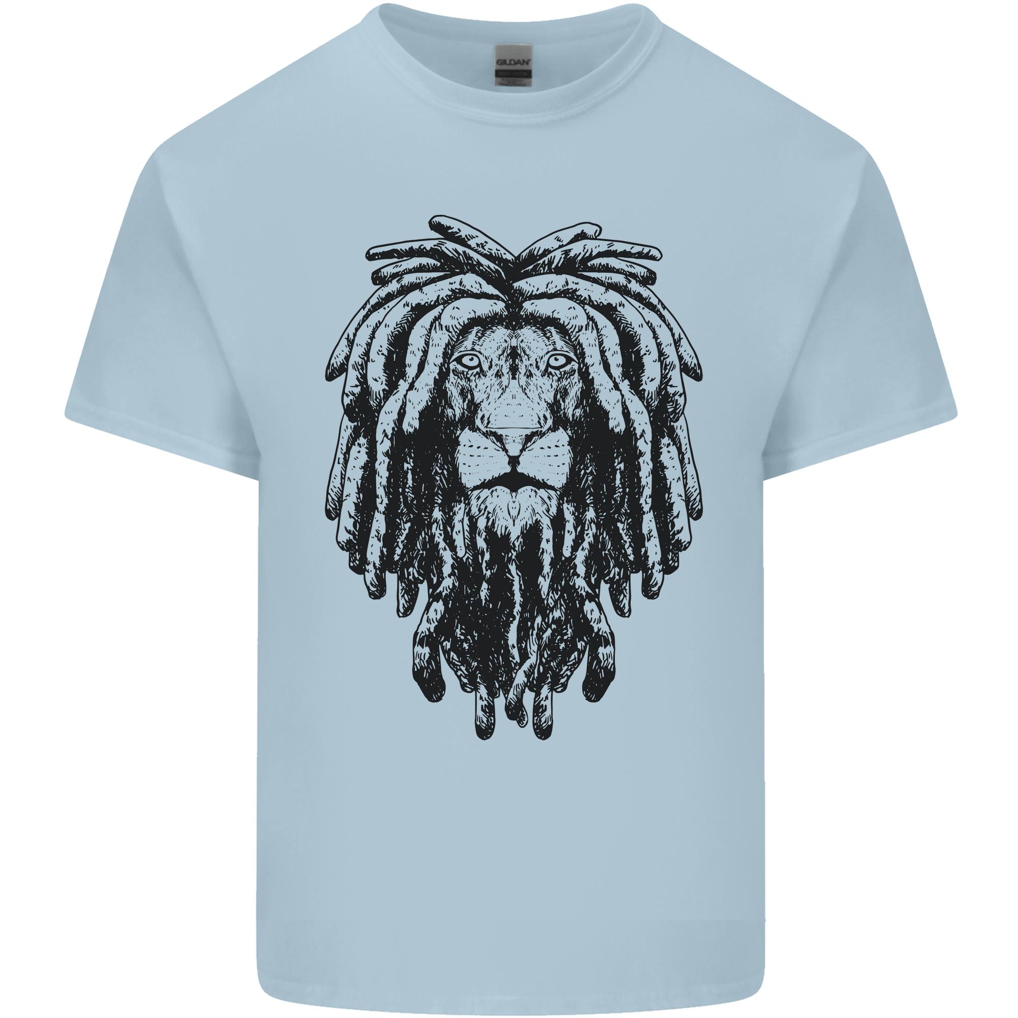 A Rasta Lion With Dreadlocks Jamaican Reggae Unisexs Light Cotton Tshirt S