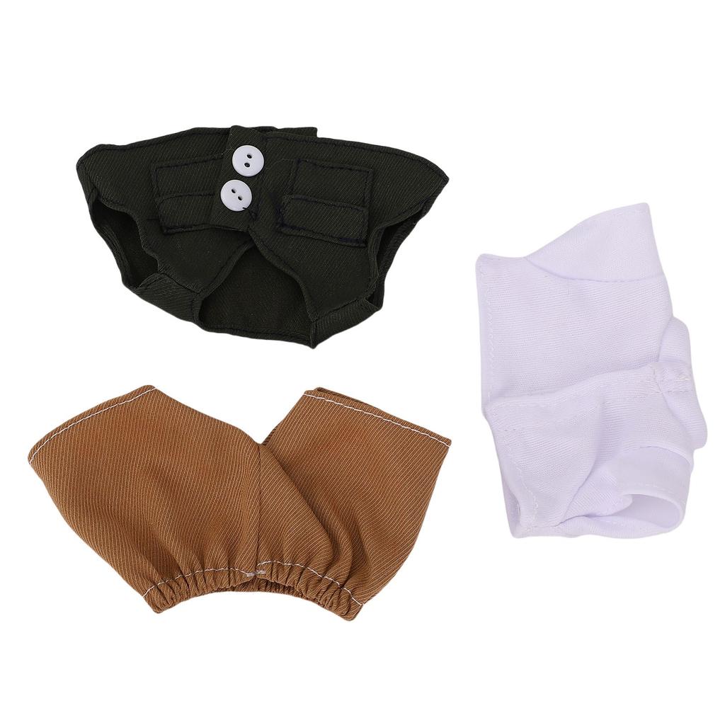 17cm Doll Clothes Pocket Gentleman Style Vest Shirt Pant Doll 3 Piece Set Stylish Outfit for Play Collection Gift