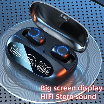 Kabellose Kopfhörer TWS Ohrhörer Bluetooth 5.3 Kopfhörer mit Mikrofon Geräuschunterdrückung Wasserdichtes Headset für alle Smartphones