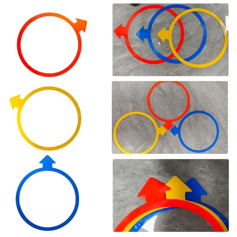 6pcs Arrows Agility Training Rings With Carry Bag Adjustable Hoop Exercise Rings for Speed Agility Training, Jumping Hoops