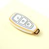Gold Edge Shell Keyless Holder Fob For Ford Kuga Focus ST Fusion Fiesta Focus 3 4 Mondeo Ecosport TPU Car Smart Key Case Cover Accessories