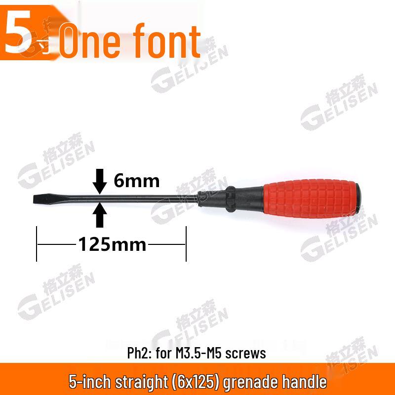 Industrial Grade Magnetic Phillips and Slotted Rubber Plug Screwdrivers