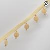 3/6M Japanese Style Wood Bead Pendant Tassel Fringe Lace Trim Edge Diy Upholstery Chandelier Tablecloth Curtain Decor Accessory