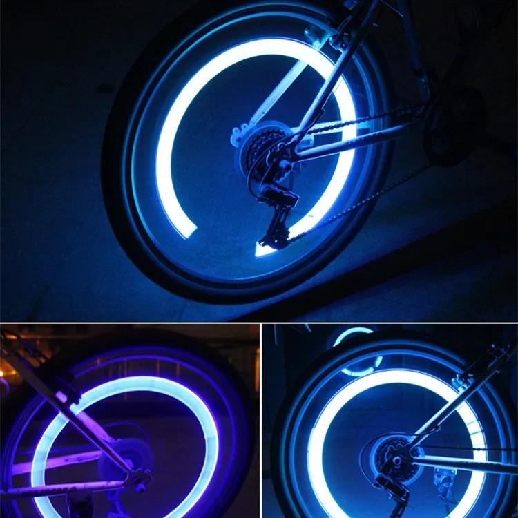 Motorrad-Radlicht, Bewegungssensor, LED-Licht, wasserdicht, Mini-Neonlicht, Reifendüsen-Ventilkappenlicht für Auto, Motorrad, Fahrrad