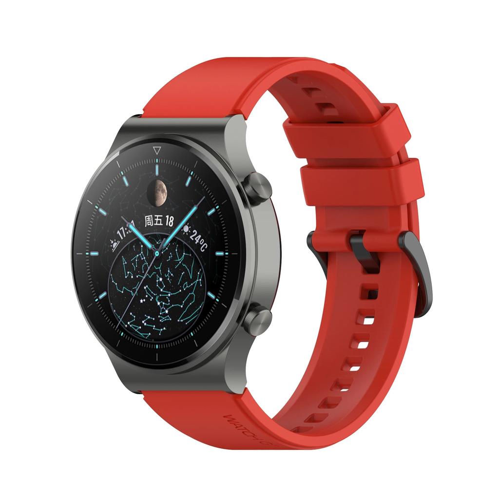 22 mm offisielt silikonbånd for Huawei Watch Gt 2 GT 3 Pro Sportsklokkebånd for Huawei Gt2 GT3 Pro håndleddsstropper Bytt ut armbånd