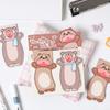 2pcs/Set Cub Adventure Magnetic Bookmarks Cartoon Animal Print Kawaii Mini Page Clips Marker Holder for Reading Books