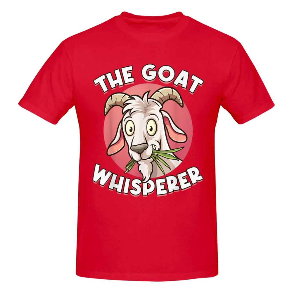 Unisex The Goat Whisperer Funny Goat Lover Farmer Awesome T Shirt Streetwear Oversized Cotton Crewneck Sleeve Custom Unisex Tshirt