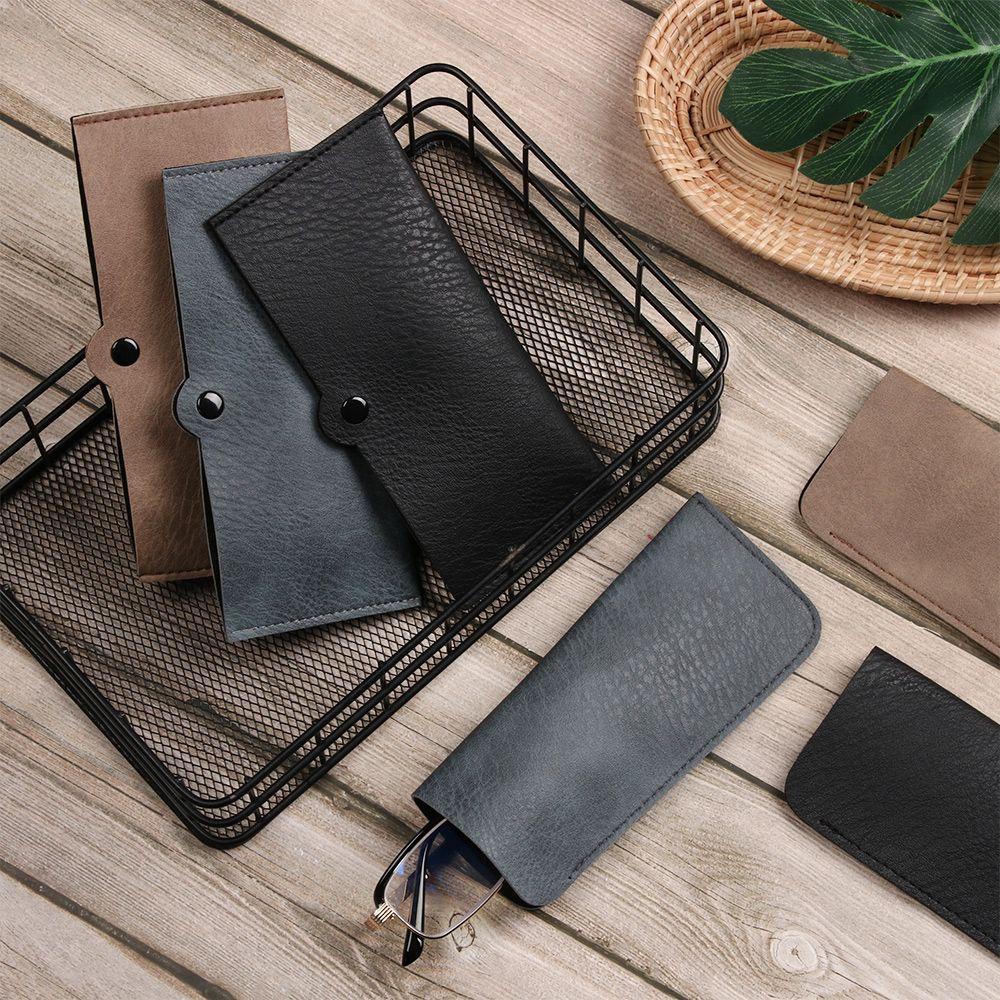 Soft PU Leather Portable Glasses Case Reading Glasses Pouch Eyeglasses Sleeve Eyewear Protector