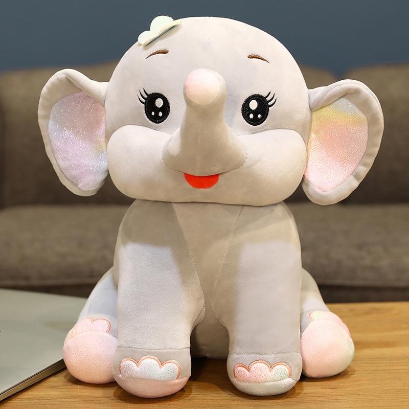 

Hot Latest 40CM/55CM Plush Elephant Featuring Adorable Giant Ears Gentle Stuffed Animals Dolls Sofa Furry Cushion Designed For Children Girls Holiday 40cm серый