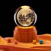 Starry Sky Solar System Crystal Night Light - Luminous Glass Ball Ornament for Kids' Birthdays