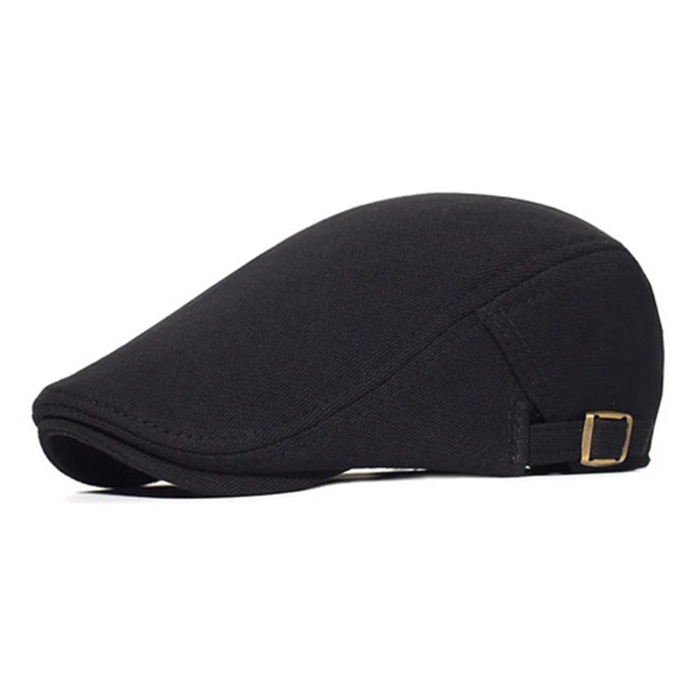 Beret Cap Men Adjustable Flat Vintage Hat