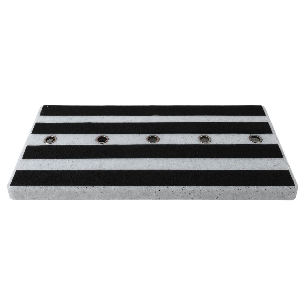 Guitar Effect Pedal Board PE Hook and Loop Fastener Instrument Accessory for Performance White Marble Design