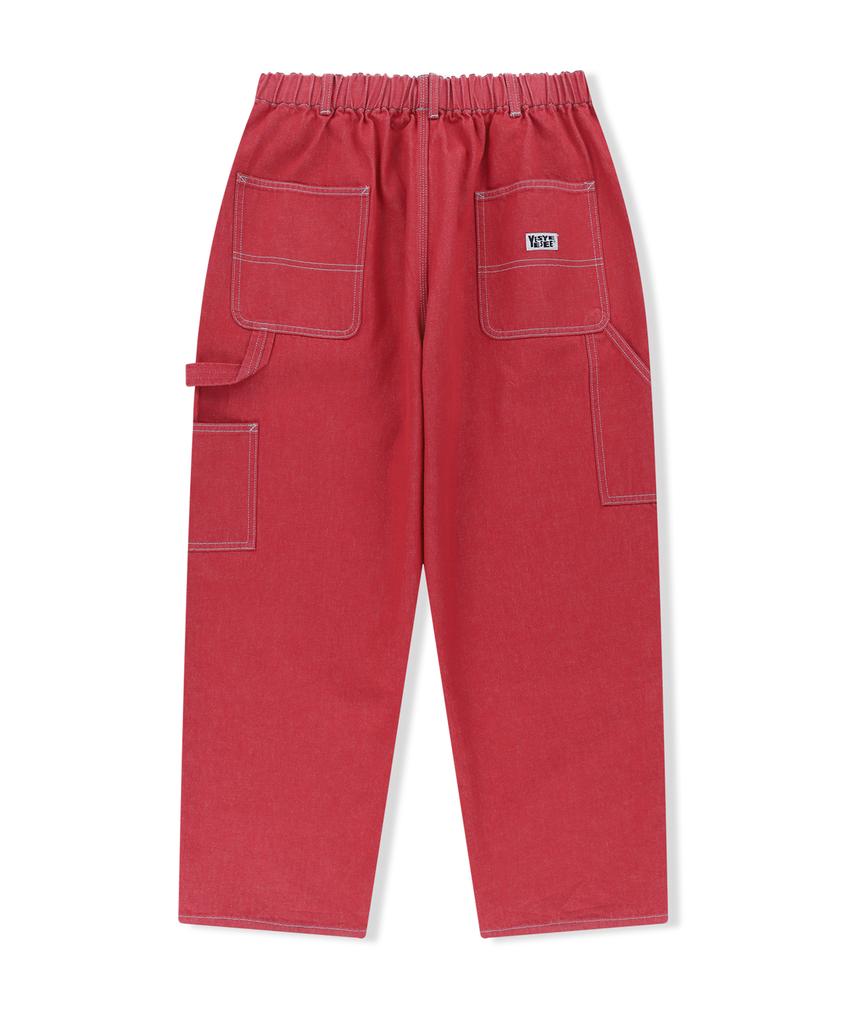YESEYESEE Iconic Work Pants Red