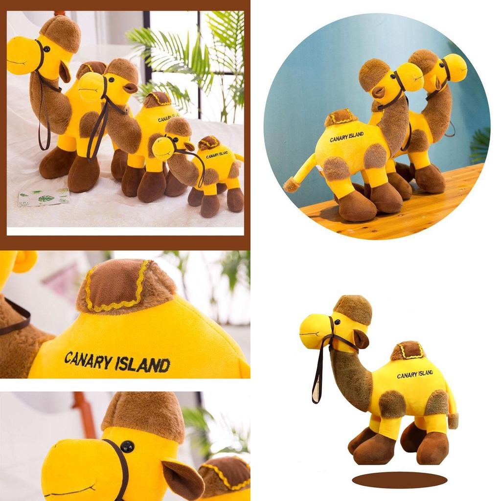 Soft Desert Camel Plush Toy Lifelike Cartoon Stuffed Animal Figurine Wholesale Supplier Characters)