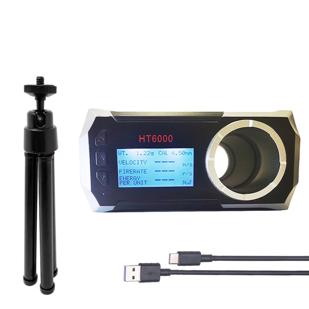 Ekran LCD Chronograf prędkości strzału pocisku Ekran strzelecki HT6000 Velometer Wiatrówka Paintball Gun Speed APP Inteligentny tester prędkości