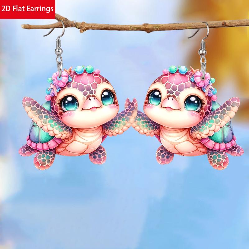 Niedliche Igel Acryl Ohrringe für Frauen Y2K Mode Hängeohrringe Tier Ohrringe Trendige Damenohrringe Geburtstags- und Feiertags Ohrring Schmuck Geschenk