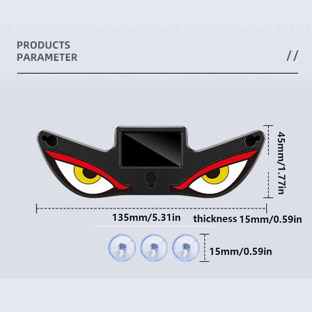Blinking Moving Eyes Solar Demon Eye Light Anti-Rear-End Light  Universal Car Fit
