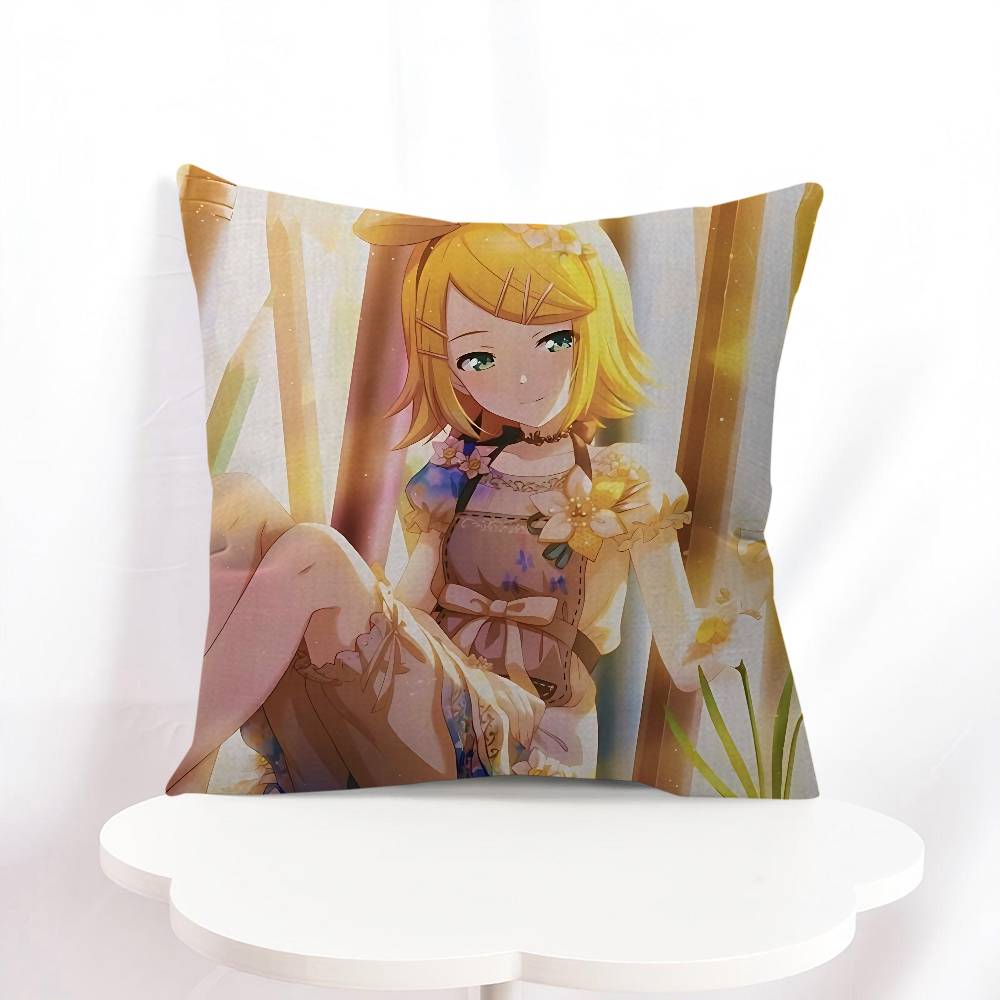 K-kagamine Rin Cartoon Pillowcase Toon Gift Cushion Cover Bedroom Home Sofa Chair Seat Decor Pillow Case
