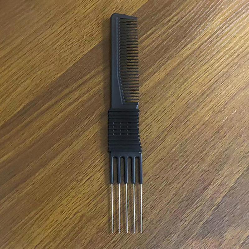 Oil Head Curly Comb Men Double Side Tooth Combs Steel Needle Fork Combs Hair Brush Barber Salon Hairdressing Tools
