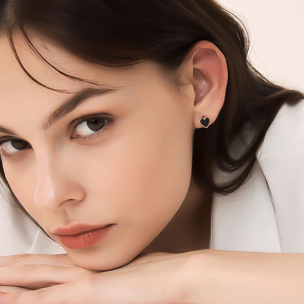 Westisland Heart Silver One-Touch Earrings_Ws0441323