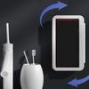 Waterproof 360° Rotation, Anti-Fog Mirror/Wall Mount Phone Holder for Shower Bathroom, Kitchen,