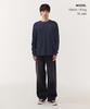 MUSINSA STANDARD Waffle Basic Crew Neck Long Sleeve T-Shirt [Navy]