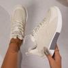 Autumn Women's Flat Shoes New Lace Up Breathable Mesh Platform Shoes for Women Casual Sneakers Outdoor Fashion Women's Tenis