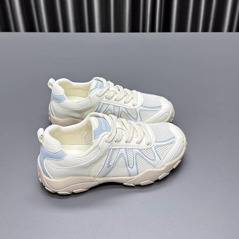 Mesh Women's Summer New Round Head Thick Sole Breathable Thin Casual Sports Shoes Tide