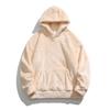 Autumn Winter Vintage Solid Color Fleece Warm Hooded Men's Jacket for Both Men, Lazy and Loose Warm Casual Hoodie