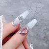 Ribbon Bowknot Nail Art Charms 3D Bow Nail Rhinestones Charm Silver Bowknot Nail Charms Nail Art Decor for Acrylic Nails