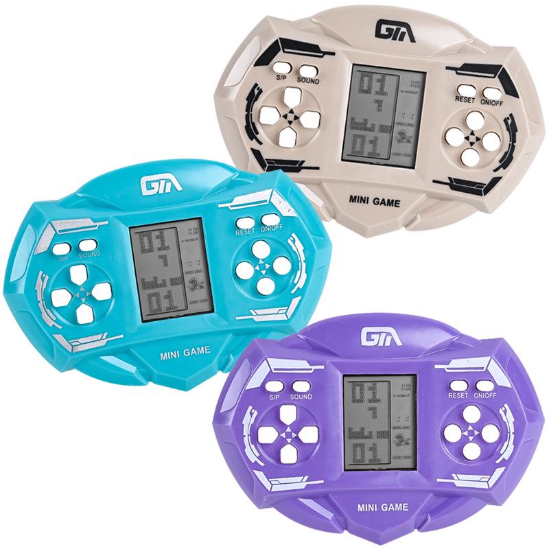 Přenosná retro herní konzole Tetris pro děti a studenty