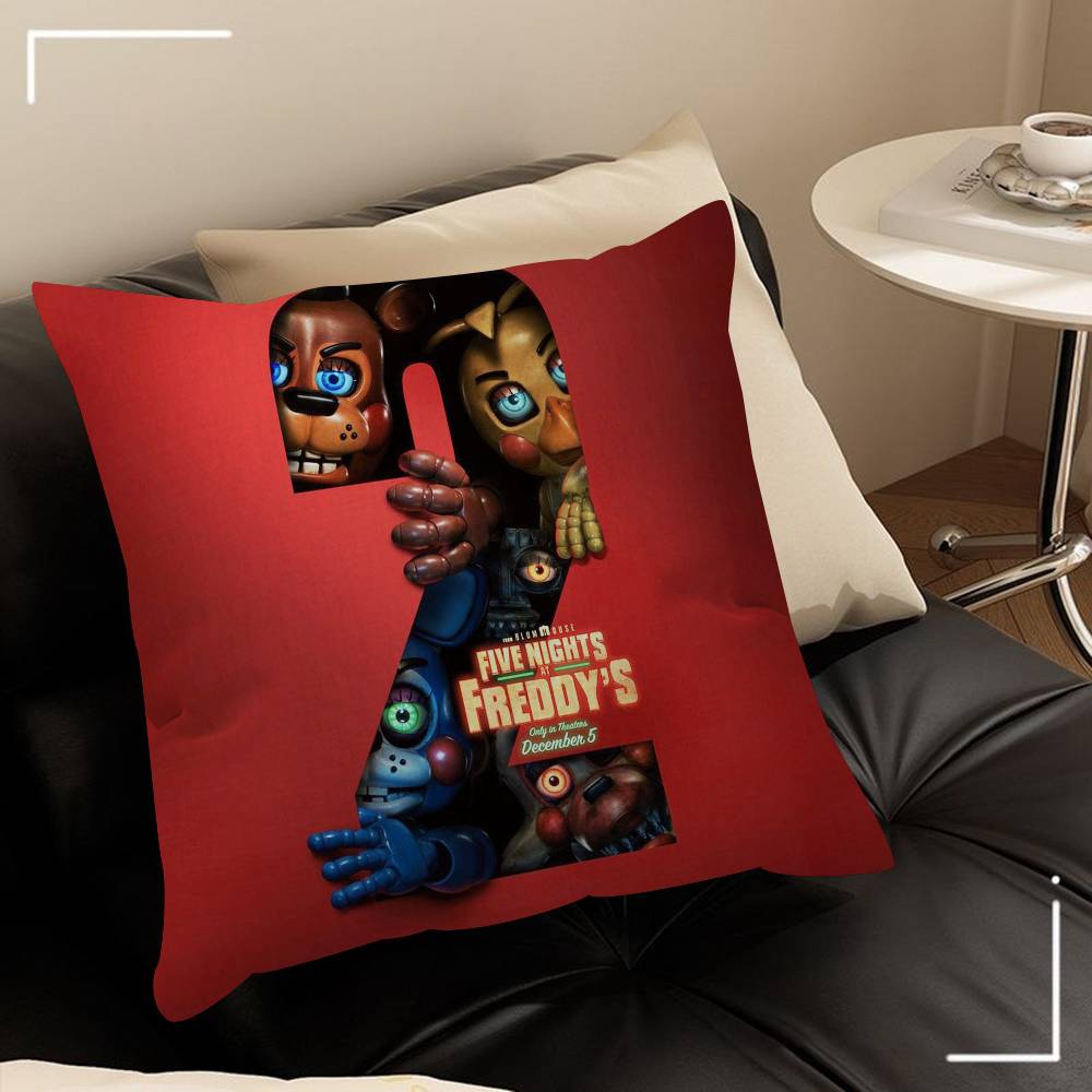 Movie Five N-Nights Game At F-Freddys    Cushion Cover Car Throw Pillow Case For Sofa Car Christmas Gift 40x40cm 45x45cm