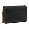 Michael Kors Freya Magnetic Flap Chain Pebbled Leather Hand-held Crossbody Shoulder Bag Women's Black
