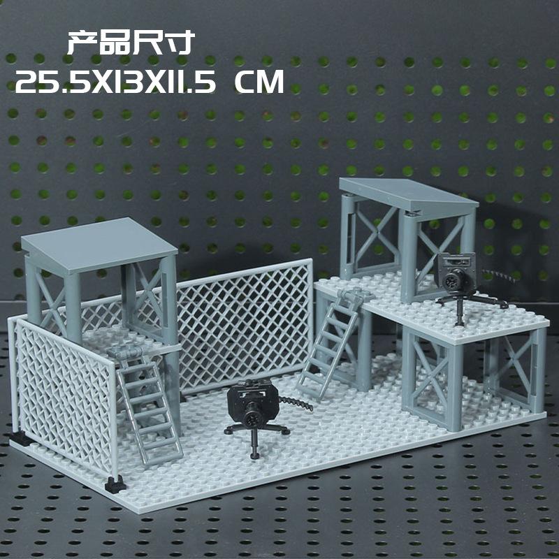 DIY Assembling Toy Building Block Model MOC Scene Armory Military Base Children Birthday Party Gift Children's Educational Toys