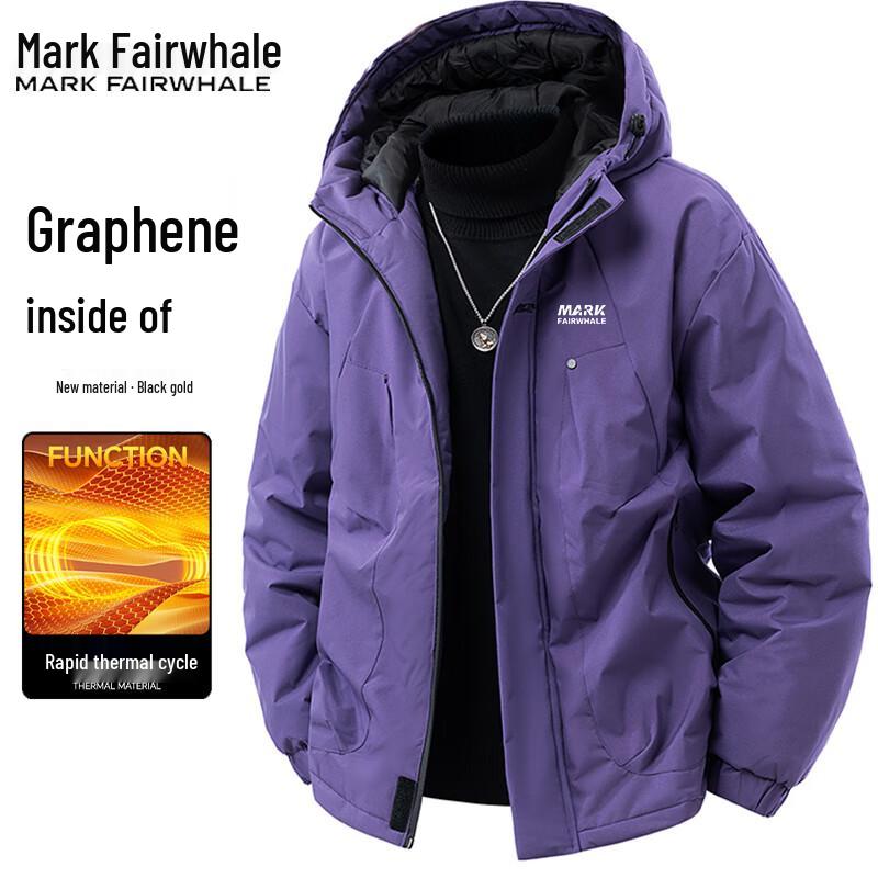 Mark Fairwhale Herren Herbst/Winter gefütterte Kapuzenjacke