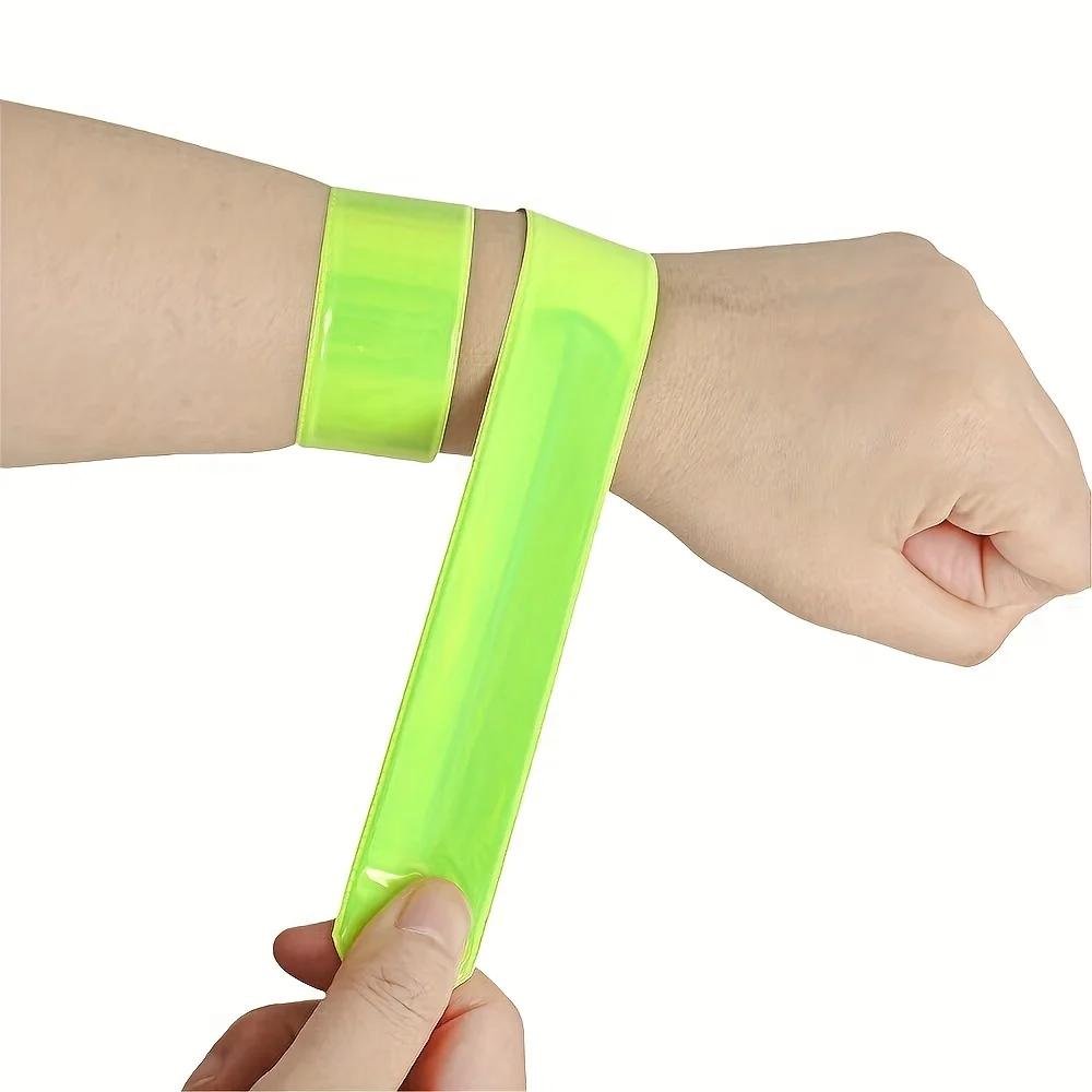 5pcs Bicycle Handlebar Ankle Strap Safety Reflector System - PVC Bike Accessory with Reflective for night riding, Compatible
