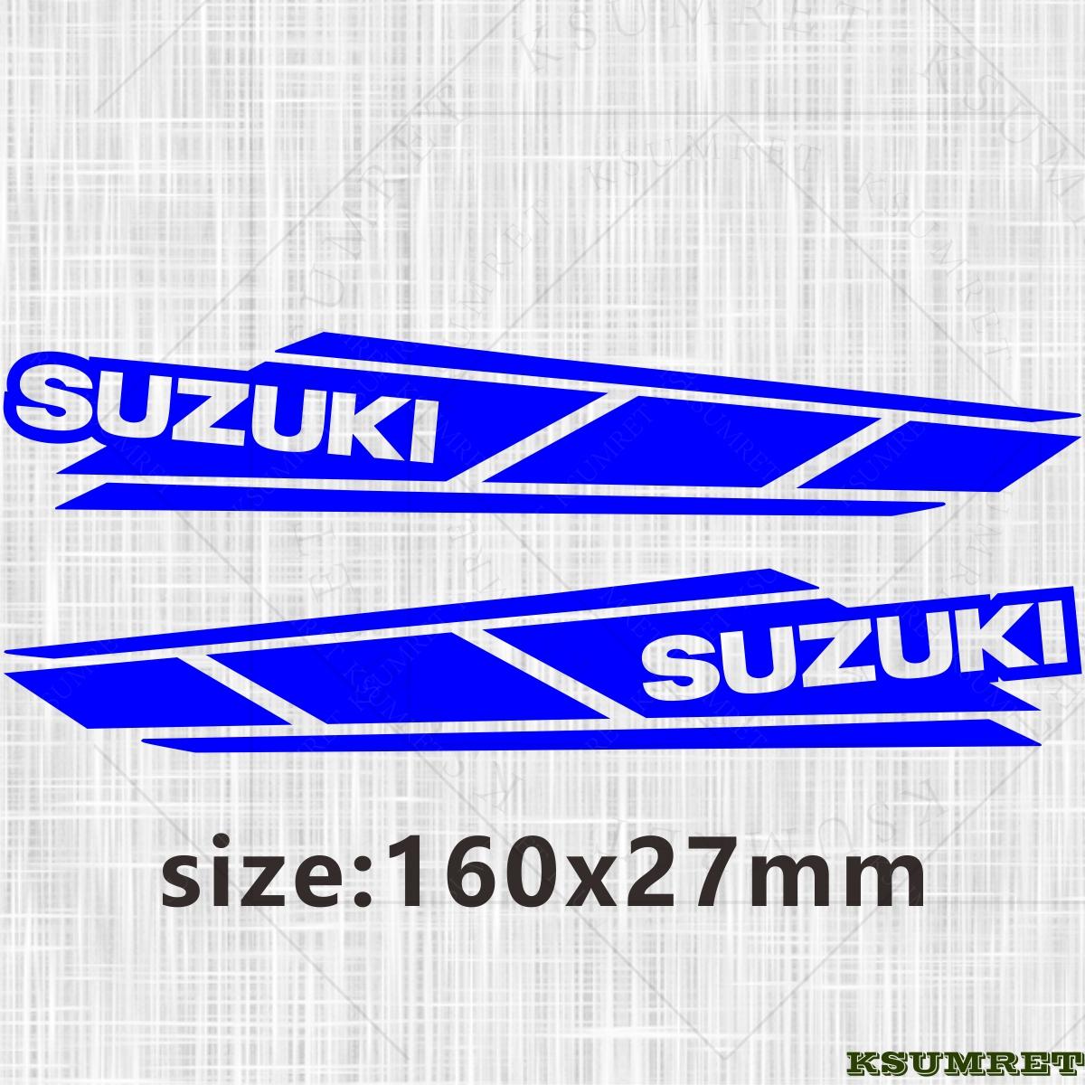 AAGJ1 Vinyl Decal Suzuki Sticker Logo Motorcycle Stickers Helmet Reflective Kit синий