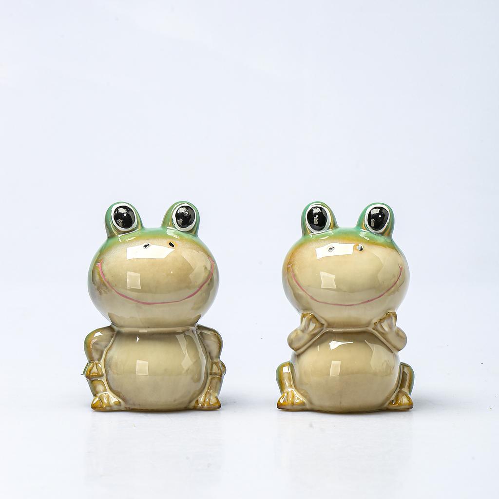 Personlig Søt Tegneserie Keramisk Frosk Sparebøsse, Liten Dyre Skrivebordsdekorasjon, Jingdezhen Porselen i Stuen